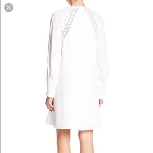 BCBG Maxazria long sleeve white dress